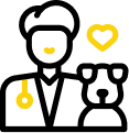 Veterinary counseling icon